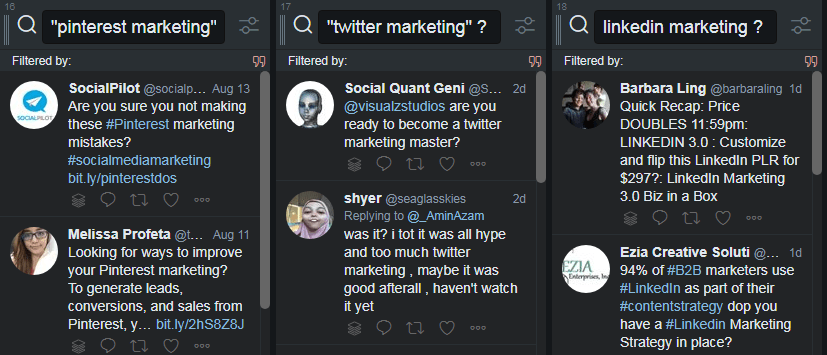 Twitter Marketing - Streams