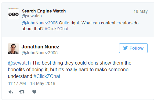 Clickz Chat Mention